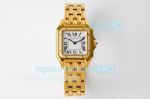 BV Factory Cartier Panthere de Cartier 27x37MM Watch All Yellow Gold Plated White Dial
